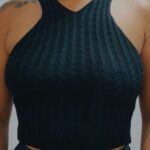 Regata Trança tricot Preta