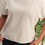 Blusa Basica gola redonda  Off White