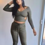 Conjunto Brilho Calça e Blusa Verde